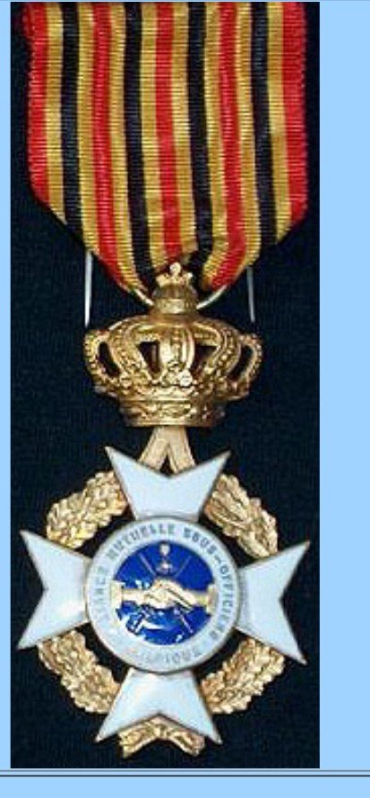 BELGIQUE croix du mérite de l’alliance mutuelle des sous-officiers de Belgique