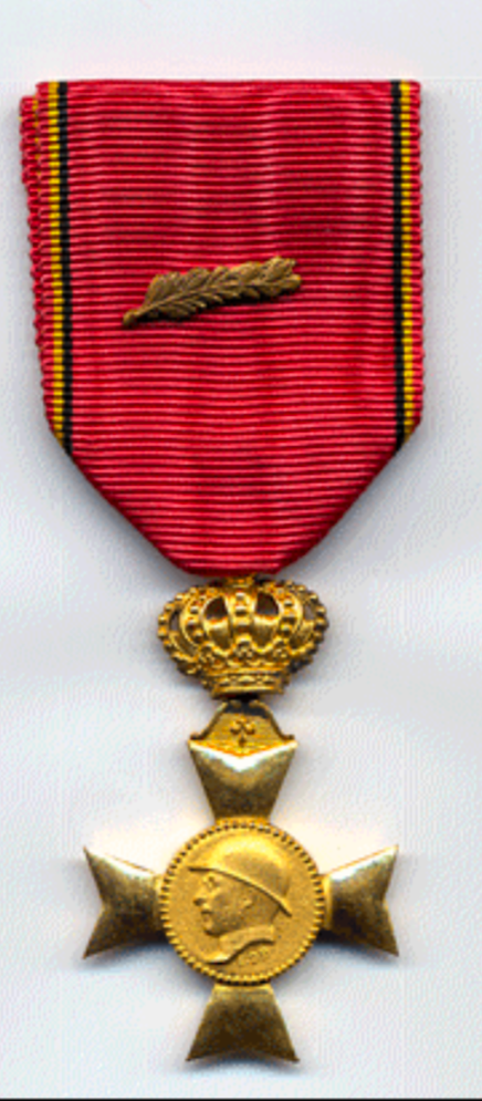 BELGIQUE croix de la fédération nationale des vétérans du roi Albert 1er