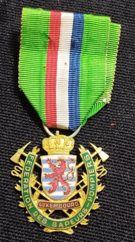 LUXEMBOURG médaille de la fédération des sapeurs-pompiers du Luxembourg