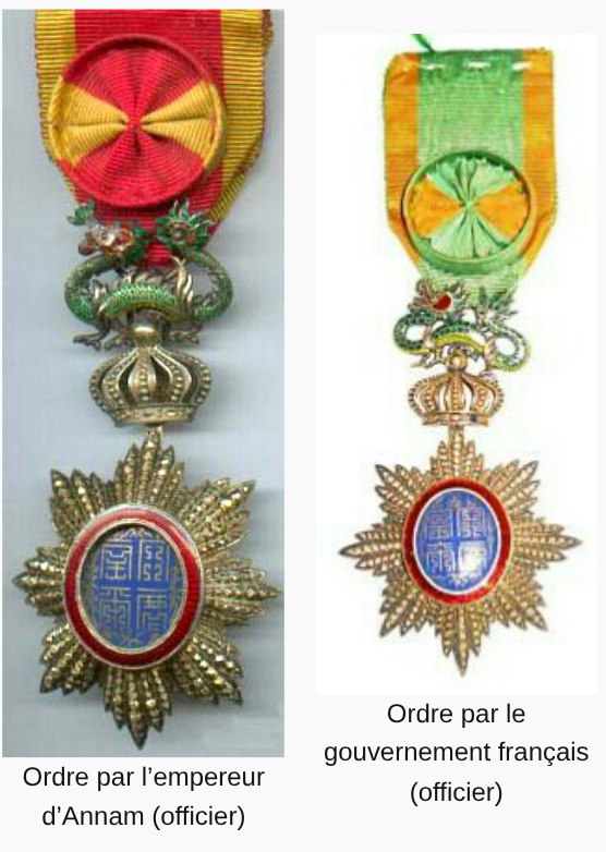 ANNAM ordre impérial du dragon d’Annam